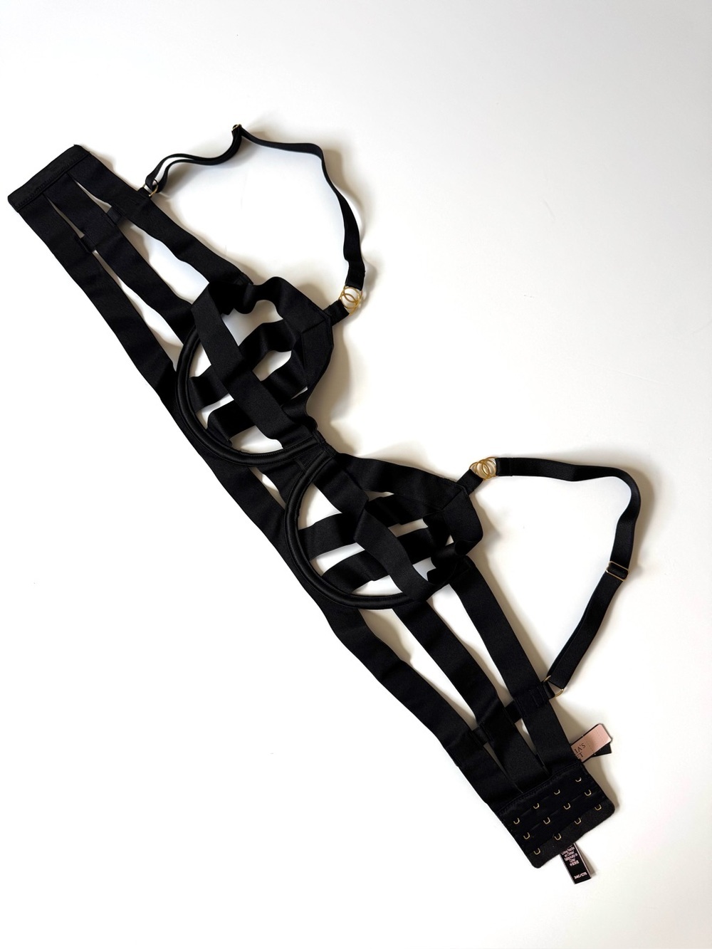 Victoria’s Secret Unlined Strappy Black Bra 34C NWT - Picture 4 of 10